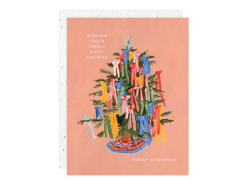 Seedlings Christmas Bows - Holiday Card
