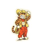 Wallflower Paper & Party Cowboy Kitty Sticker