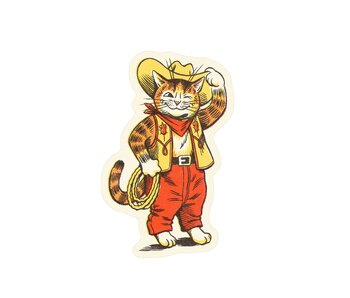 Cowboy Kitty Sticker