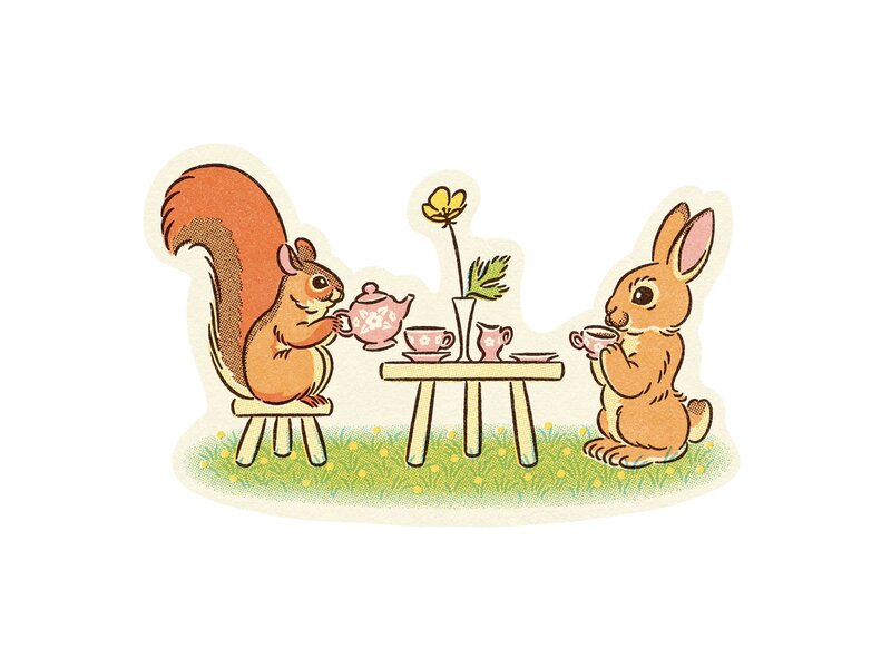 Wallflower Paper & Party Tea Party Sticker