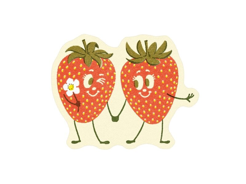 Wallflower Paper & Party Strawberry Friends Sticker