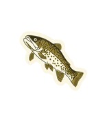 Wallflower Paper & Party Trout Sticker