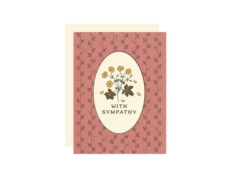 Wallflower Paper & Party With Sympathy Wildflower Card