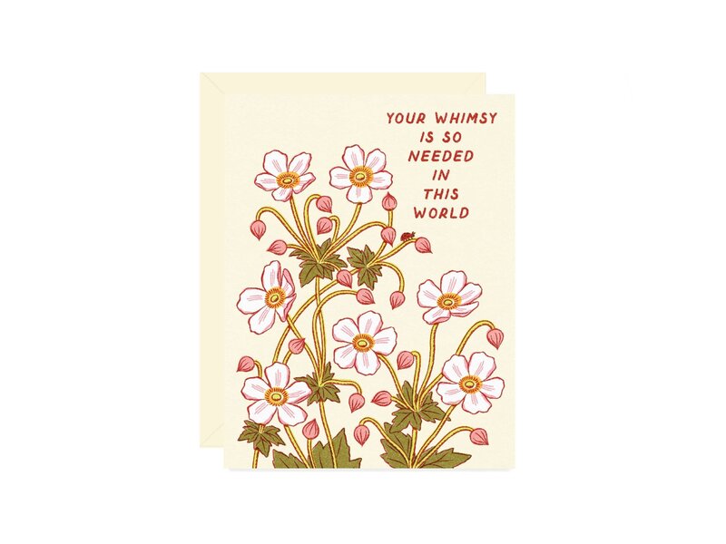 Wallflower Paper & Party Whimsy Friendship Greeting Card