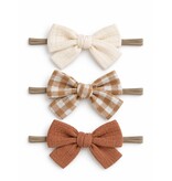 SpearmintLOVE 3-Pack Nylon Bows, Autumn