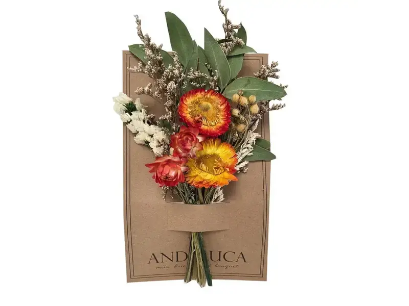 Andaluca Golden Strawflower Lively Mini Bouquet #236