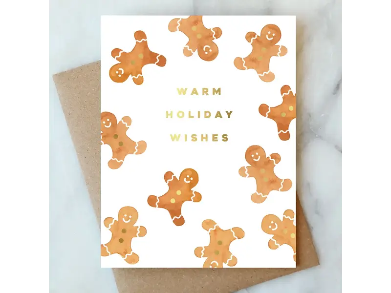 Abigail Jayne Design Gingerbread Greeting Card | Christmas Holiday Card