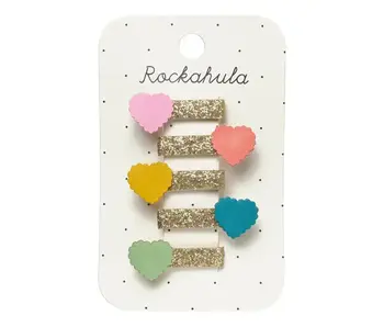 Scallop Heart Mini Clip Set