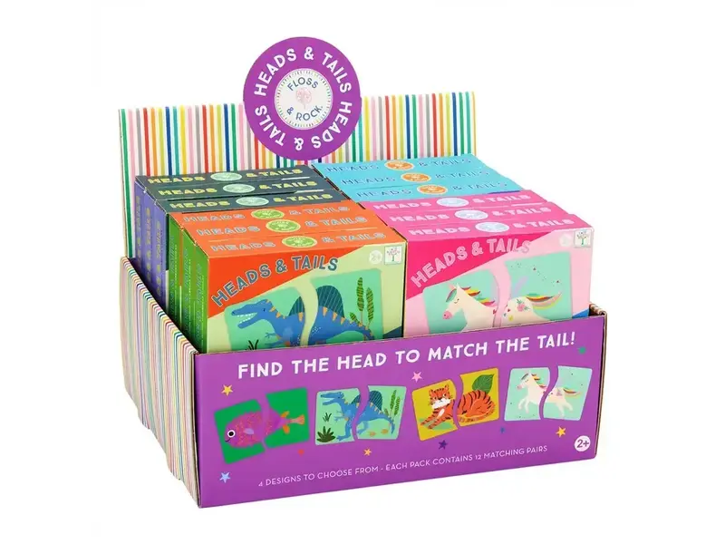 Floss and Rock Heads & Tails in Cdu ( Rainbow Fairy/Dinosaur/Jungle/Ocean)