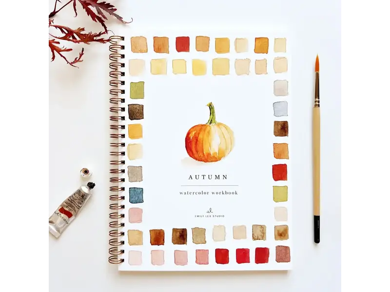 emily lex studio Autumn Watercolor Workbook