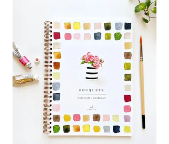 Bouquets Watercolor Workbook