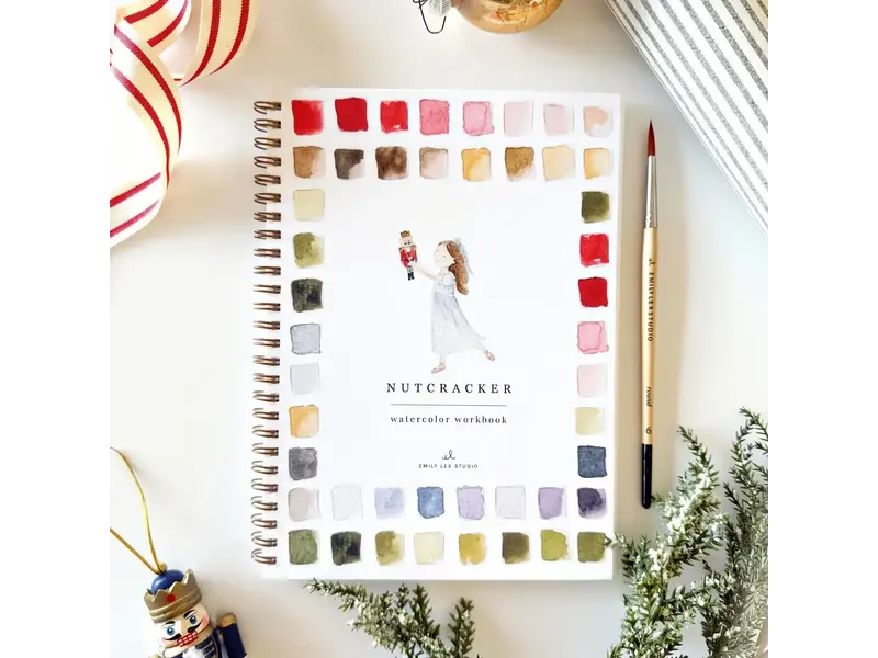 emily lex studio Nutcracker Watercolor Workbook