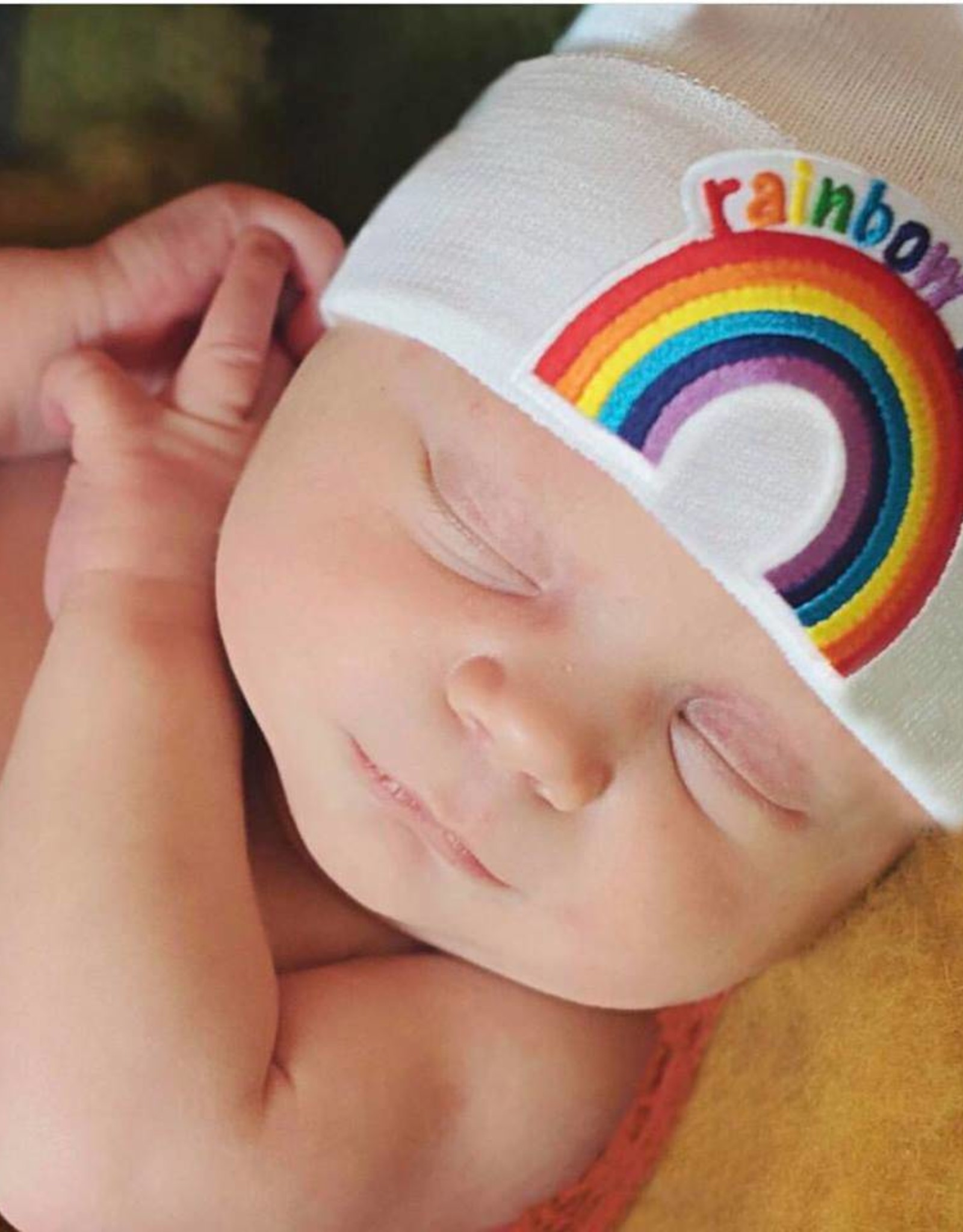 iLYBEAN White Rainbow Baby Beanie
