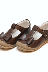 L'AMOUR Emma Autumn Bow T-Strap Mary Jane in Brown