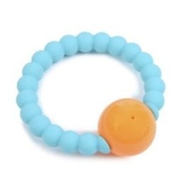 Chewbeads Turquoise Teether Rattle