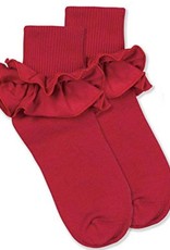 Jefferies Socks Red Ruffle Socks