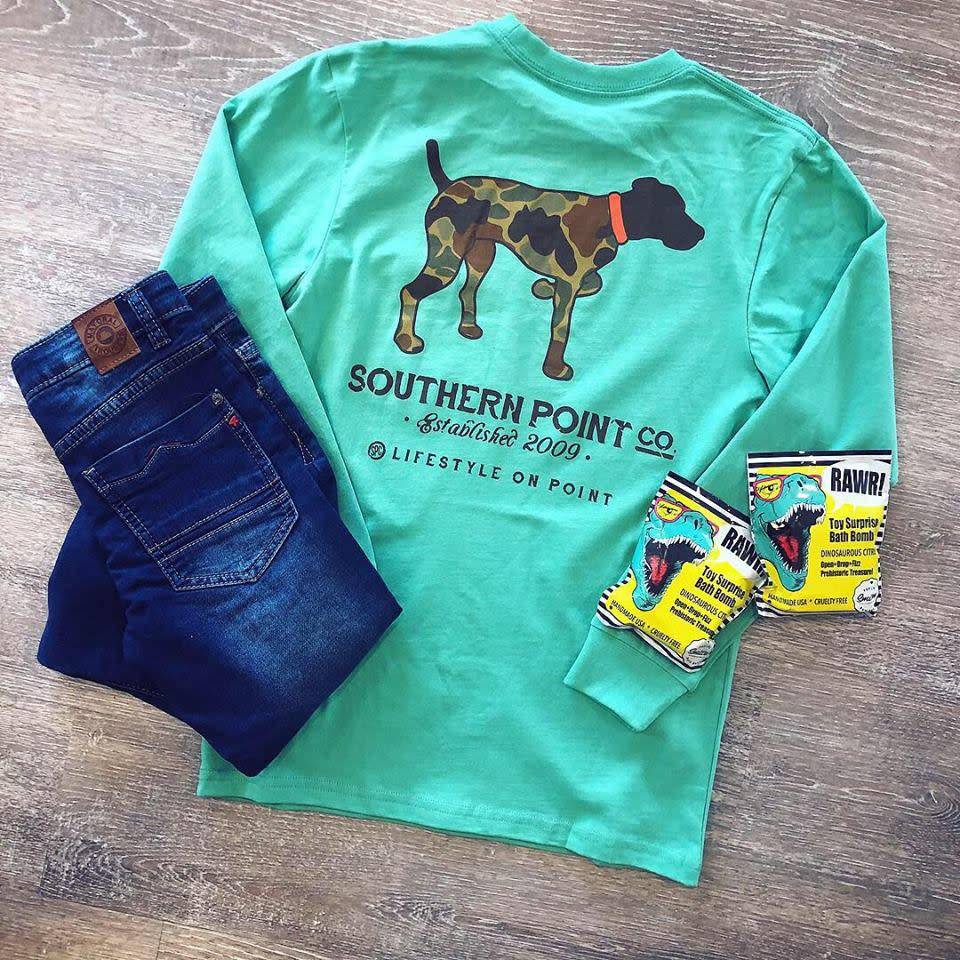 Turquoise Camo German Shorthair Pointer Tee Marlee Janes