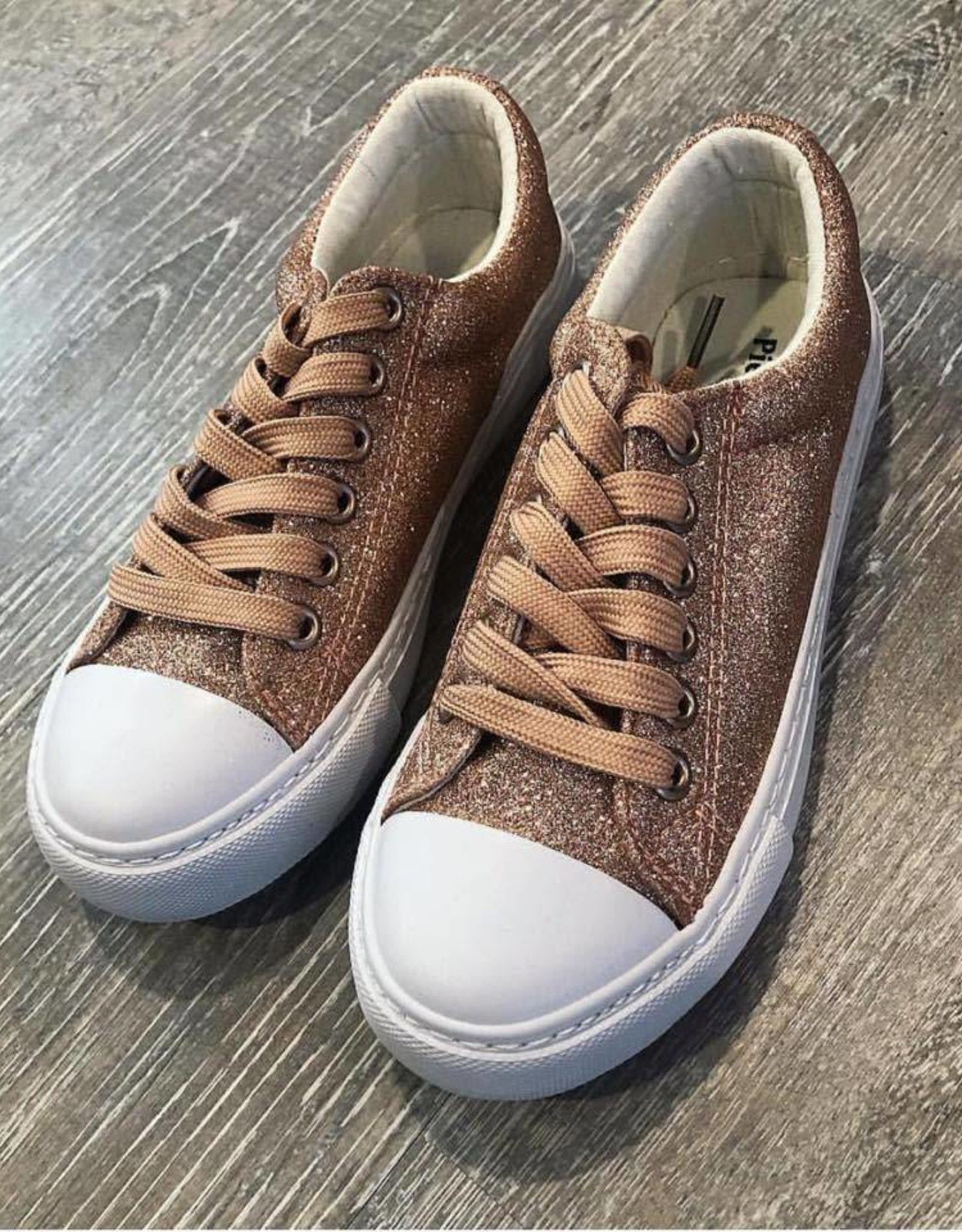 kids rose gold sneakers