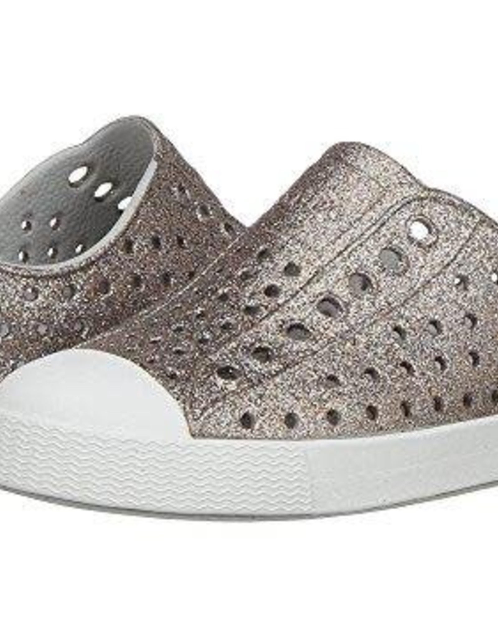 Native Shoes Jefferson in Metal Bling/Shell White