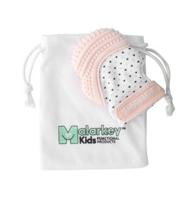 Malarkey Kids Munch Mitt in Pastel Pink/Hearts