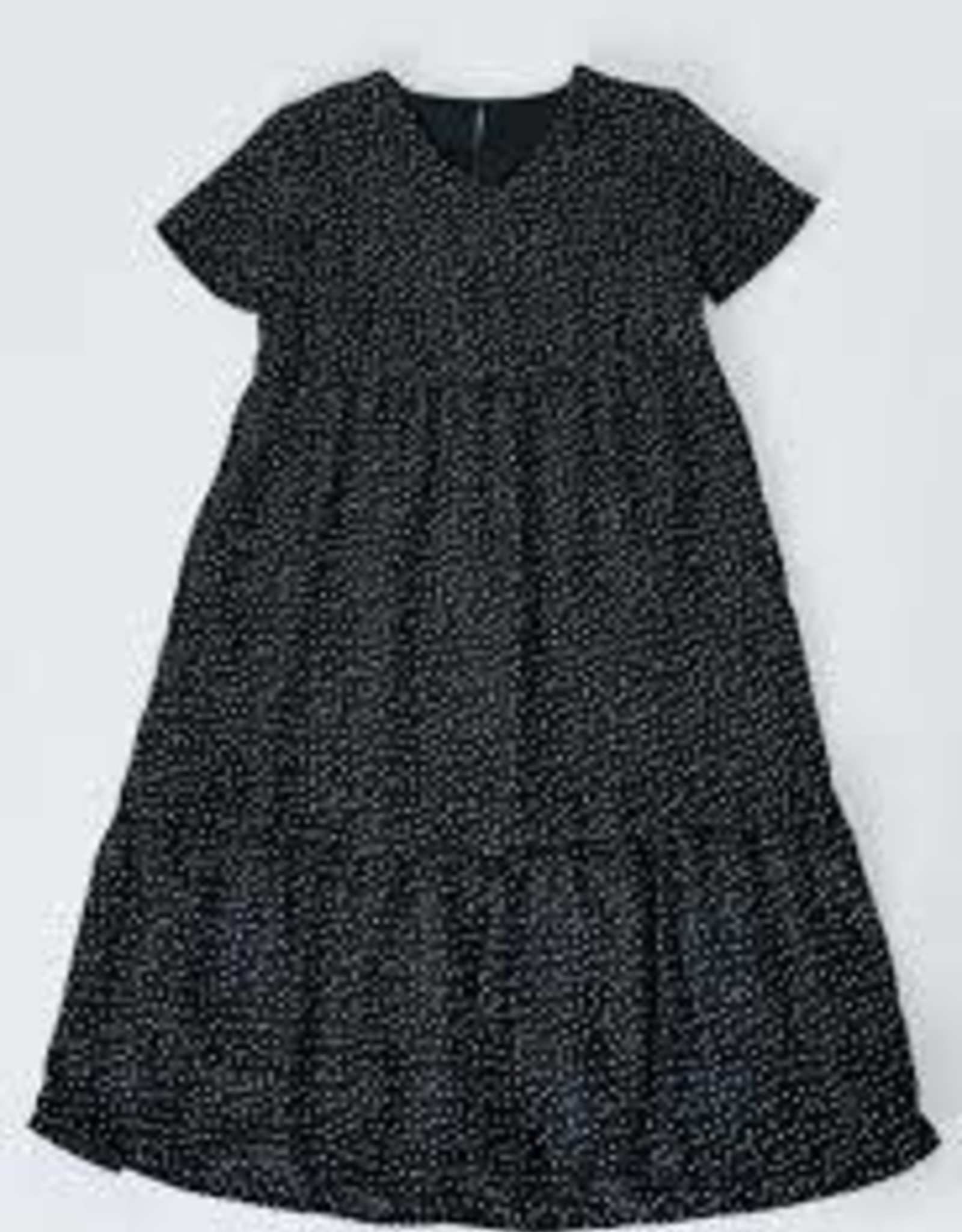 polka dot ruffle midi dress