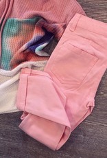 Cutie Patootie Denim Pants in Light Pink