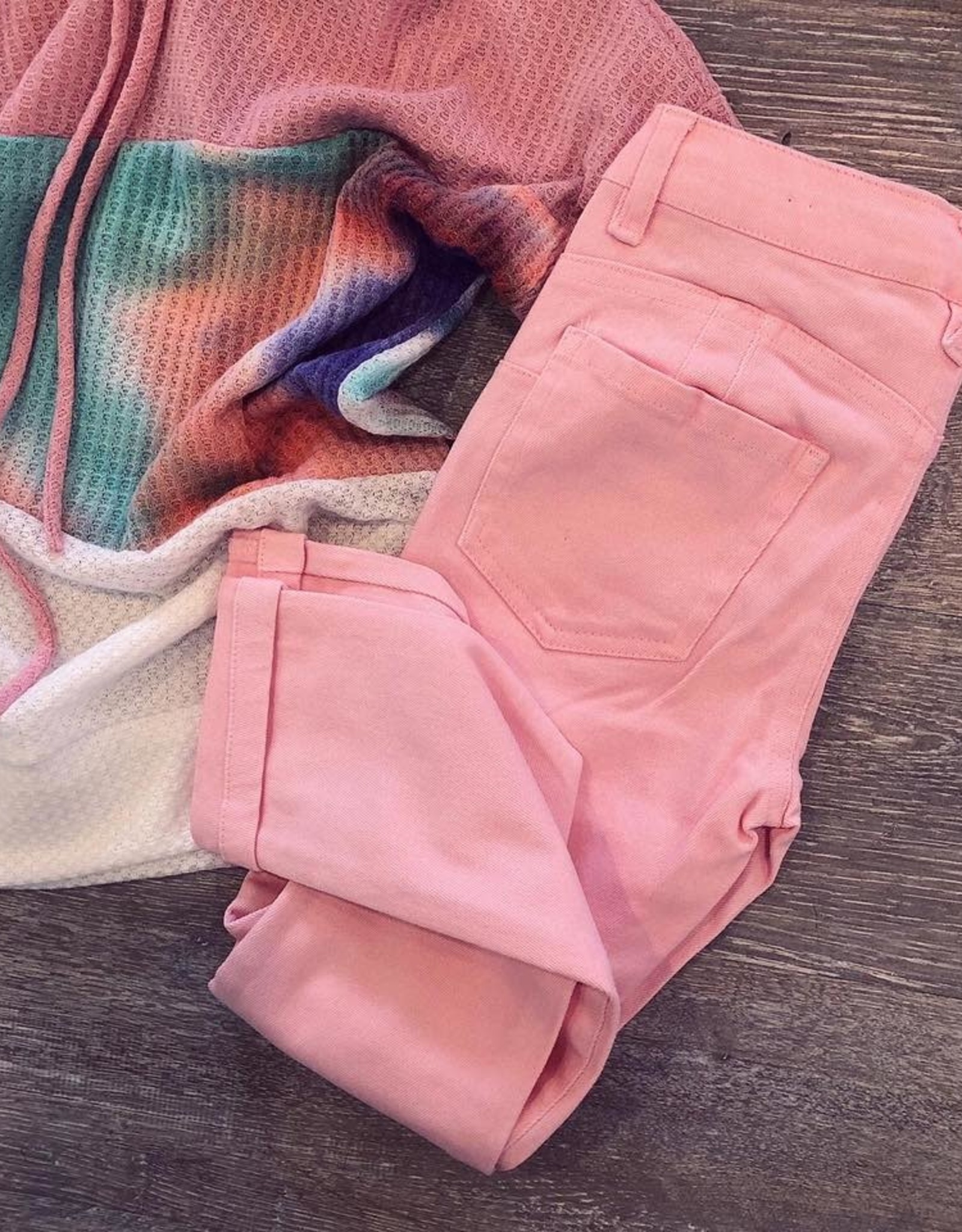 Cutie Patootie Denim Pants In Light Pink Marlee Janes