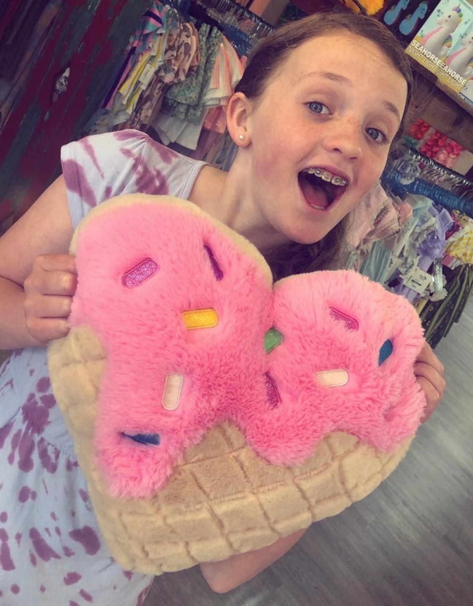 Iscream Waffle Heart Pillow Marlee Janes