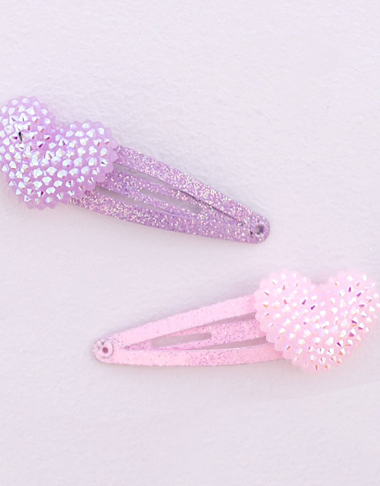 Creative Education Boutique Sparkle Heart Bobble Hairclips, 2 Pcs, Assorted