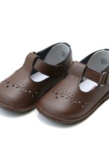 L'AMOUR Birdie T- Strap Stitched Mary Jane in Brown