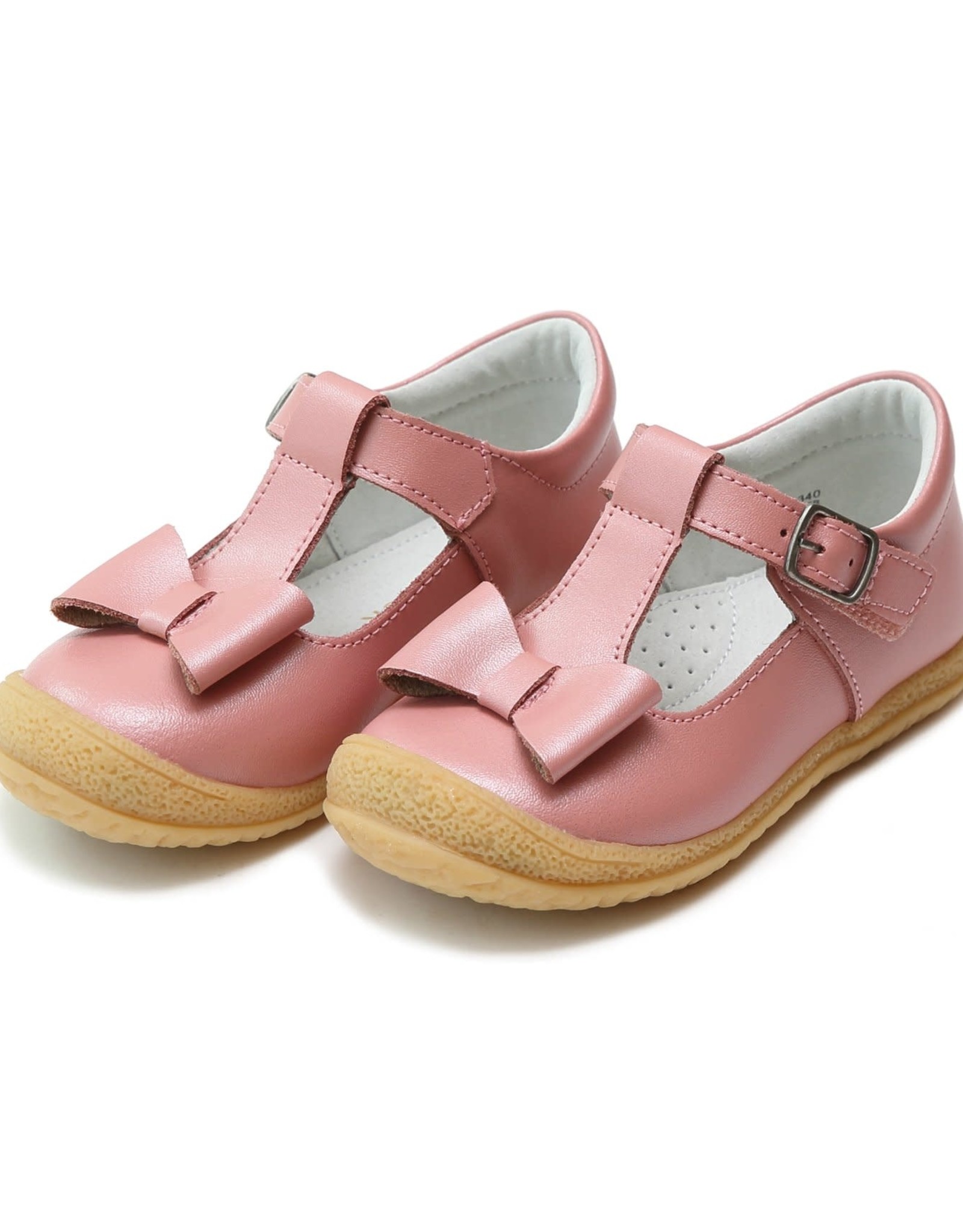 L'AMOUR Emma Autumn Bow T-Strap Mary Jane in Rose