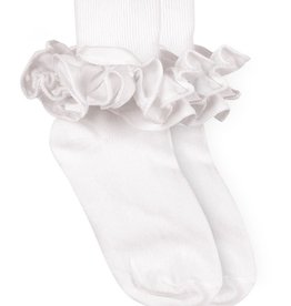 Jefferies Socks White Ruffle Socks