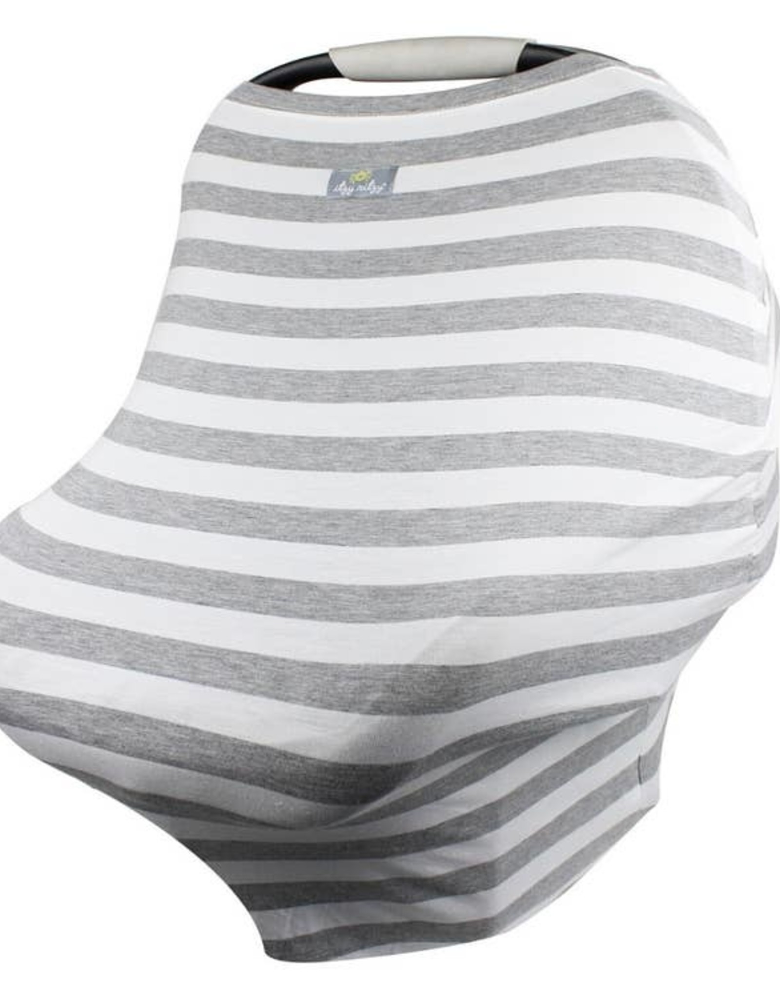 Itzy Ritzy Mom Boss™ 4-in-1 Multi-Use Nursing & Shopping Cover  Heather Gray Stripe