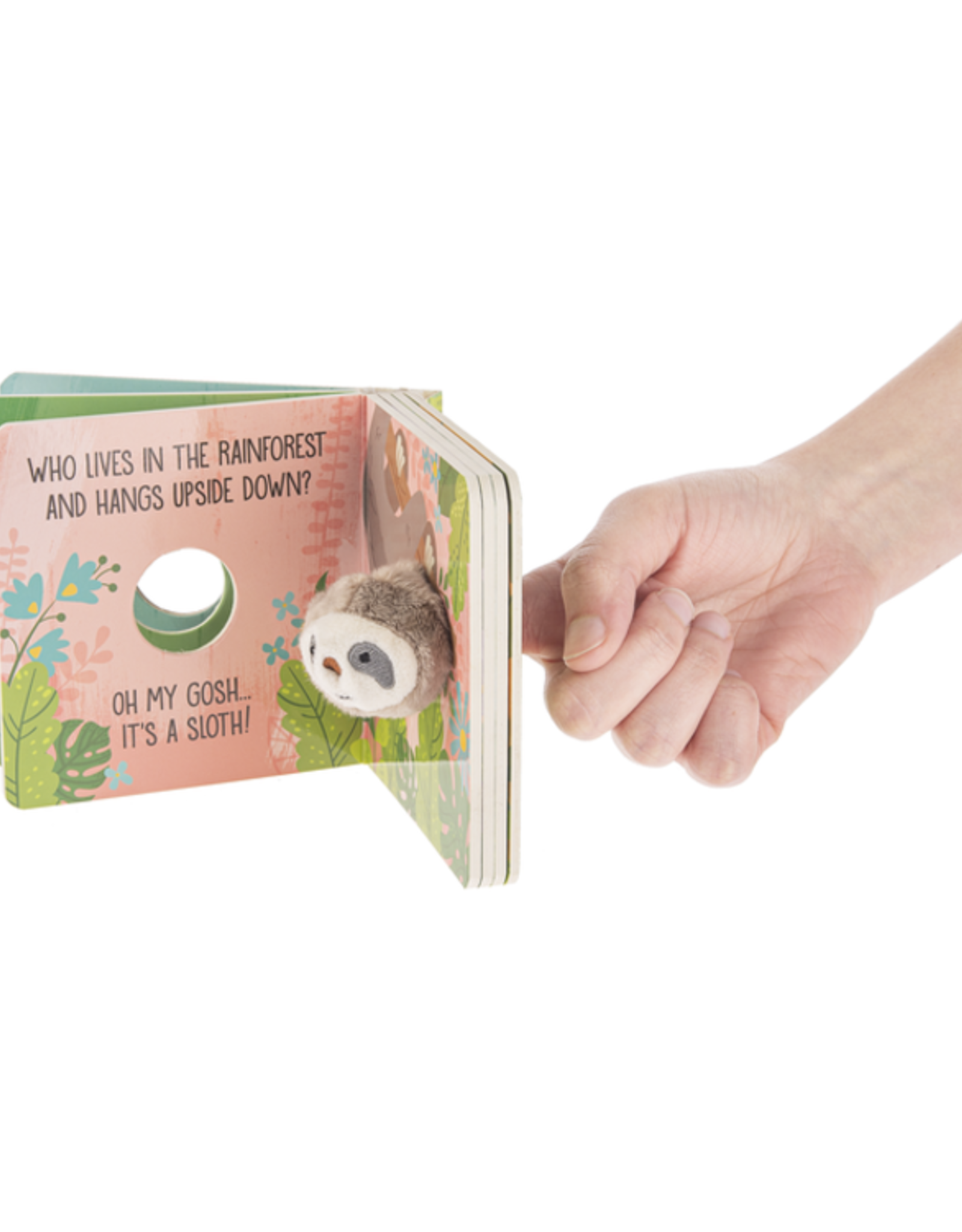 GANZ Sloth  Finger Puppet Book