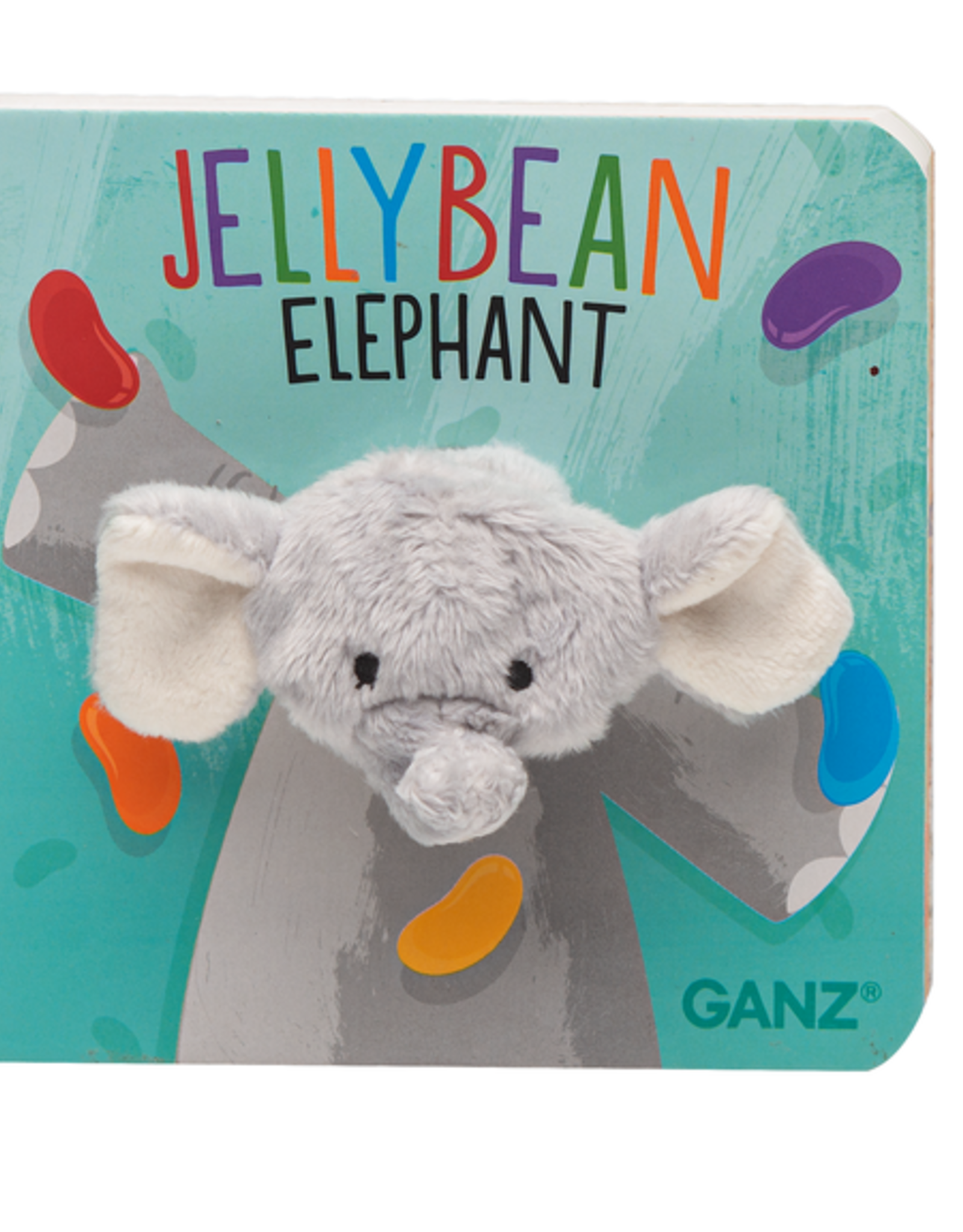 GANZ Jellybean Elephant Finger Puppet Book