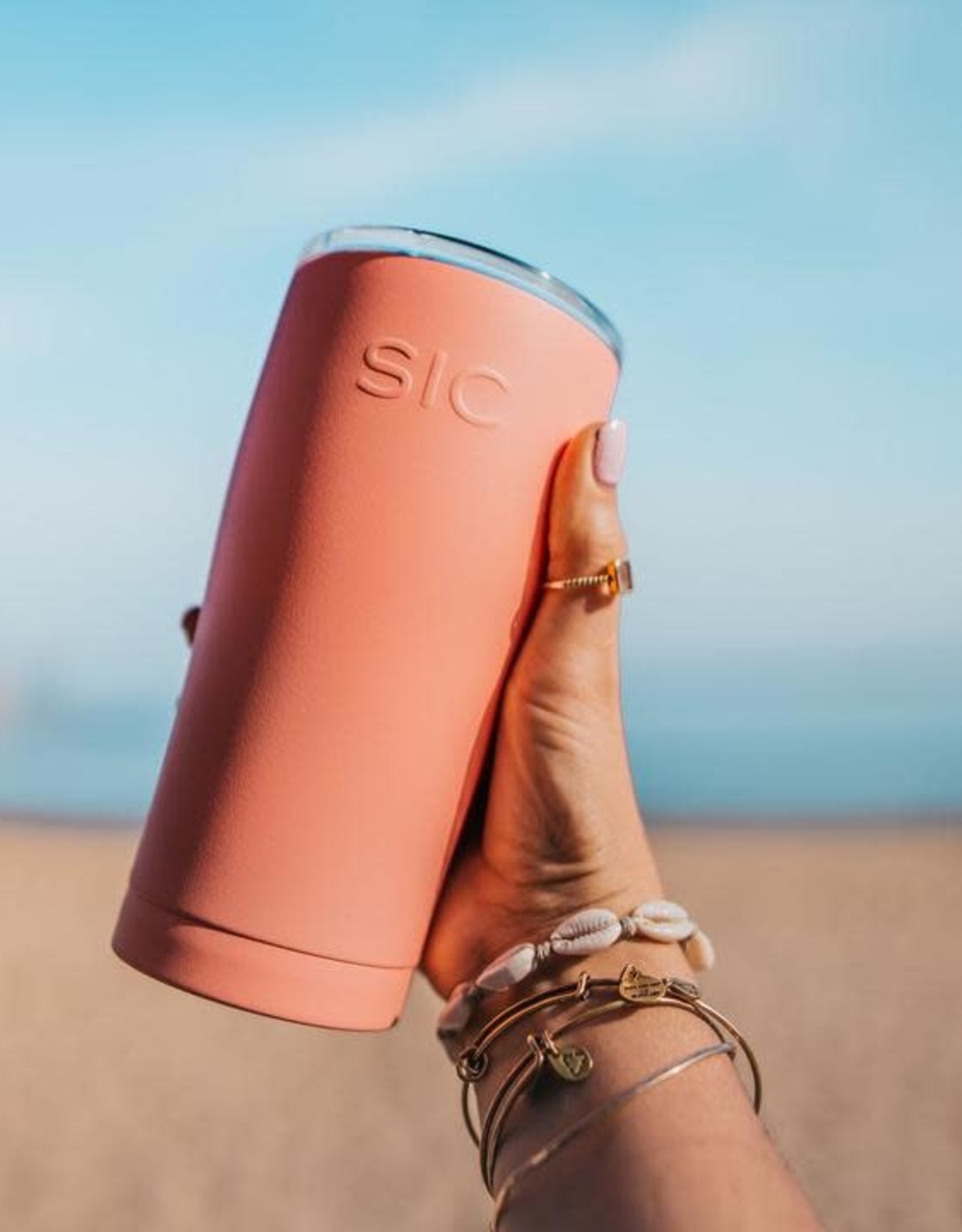 SIC 20 oz. Matte Coral Stainless Steel Tumbler