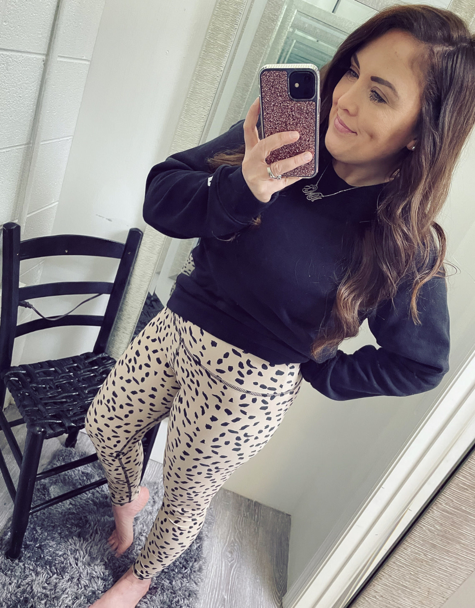 Abstract Dotted Active Leggings