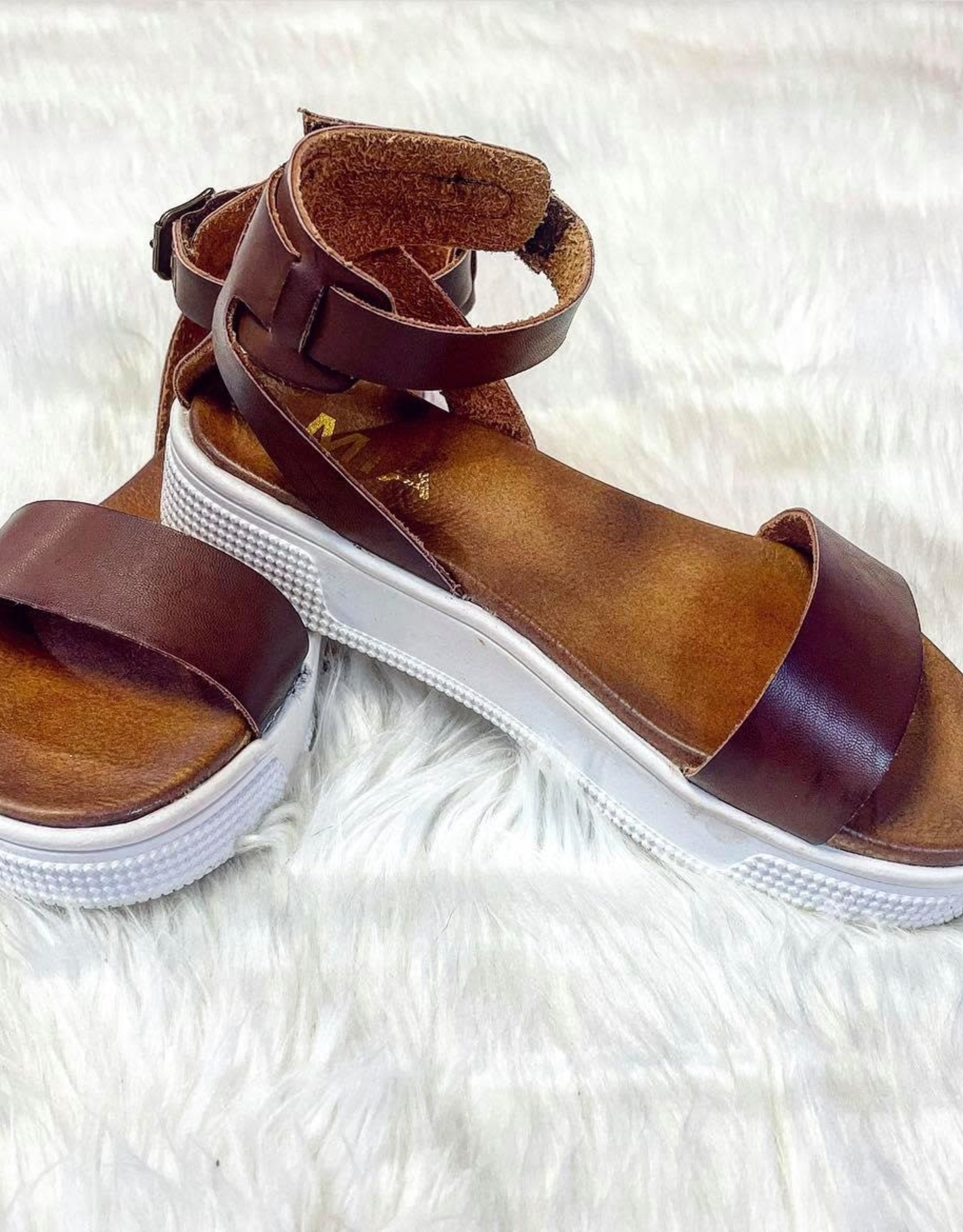 MIA Little Girls' Ellen Ankle Strap Sneaker Bottom Sandals - Bobâs Stores