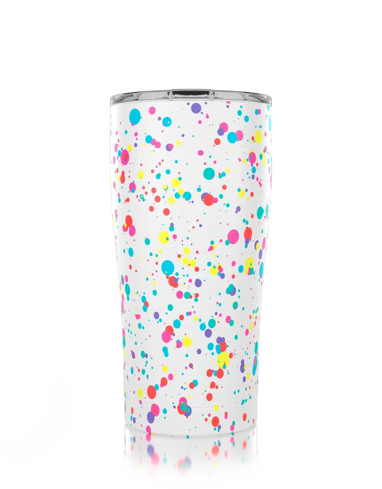 Simple Modern Iowa State Stainless Stain Metal Tumbler Watercolor Dots 30  oz