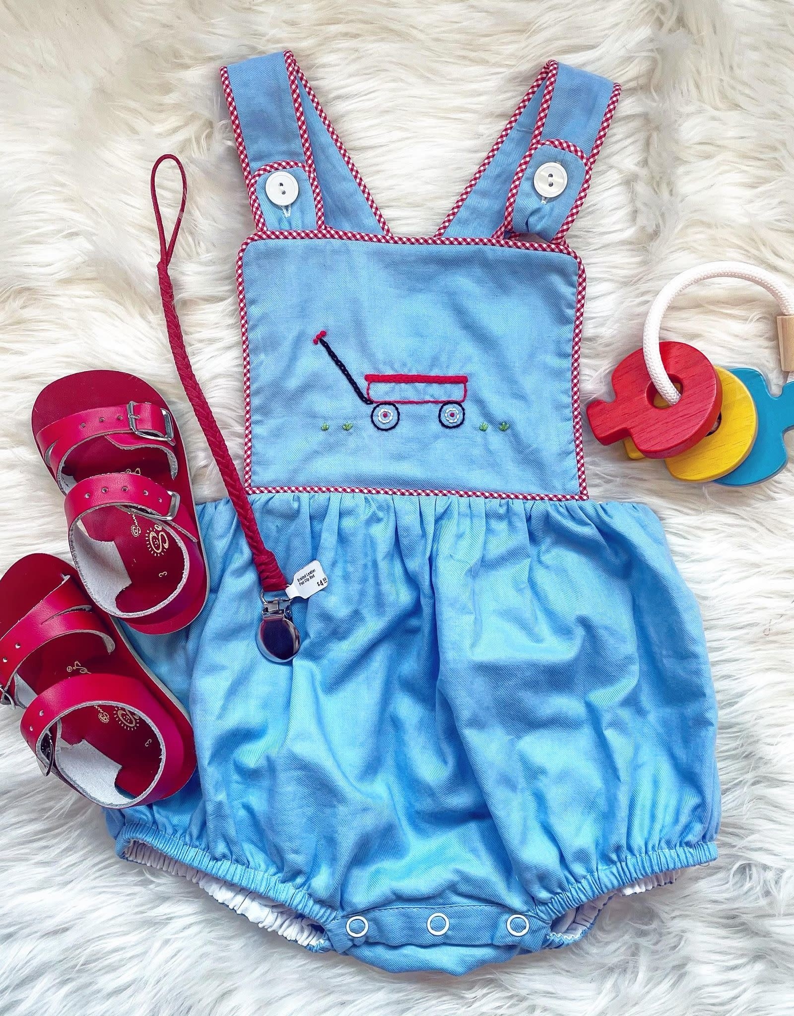 Remember Nguyen Blue Wagon Sunsuit