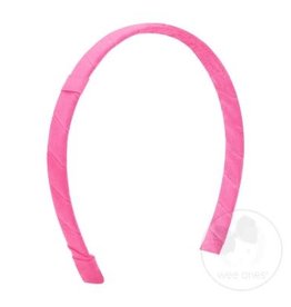 WeeOnes Grosgrain Add-a-Bow Headband Hot Pink