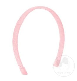 WeeOnes Grosgrain Add-a-Bow Headband Light Pink