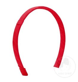 WeeOnes Grosgrain Add-a-Bow Headband Red