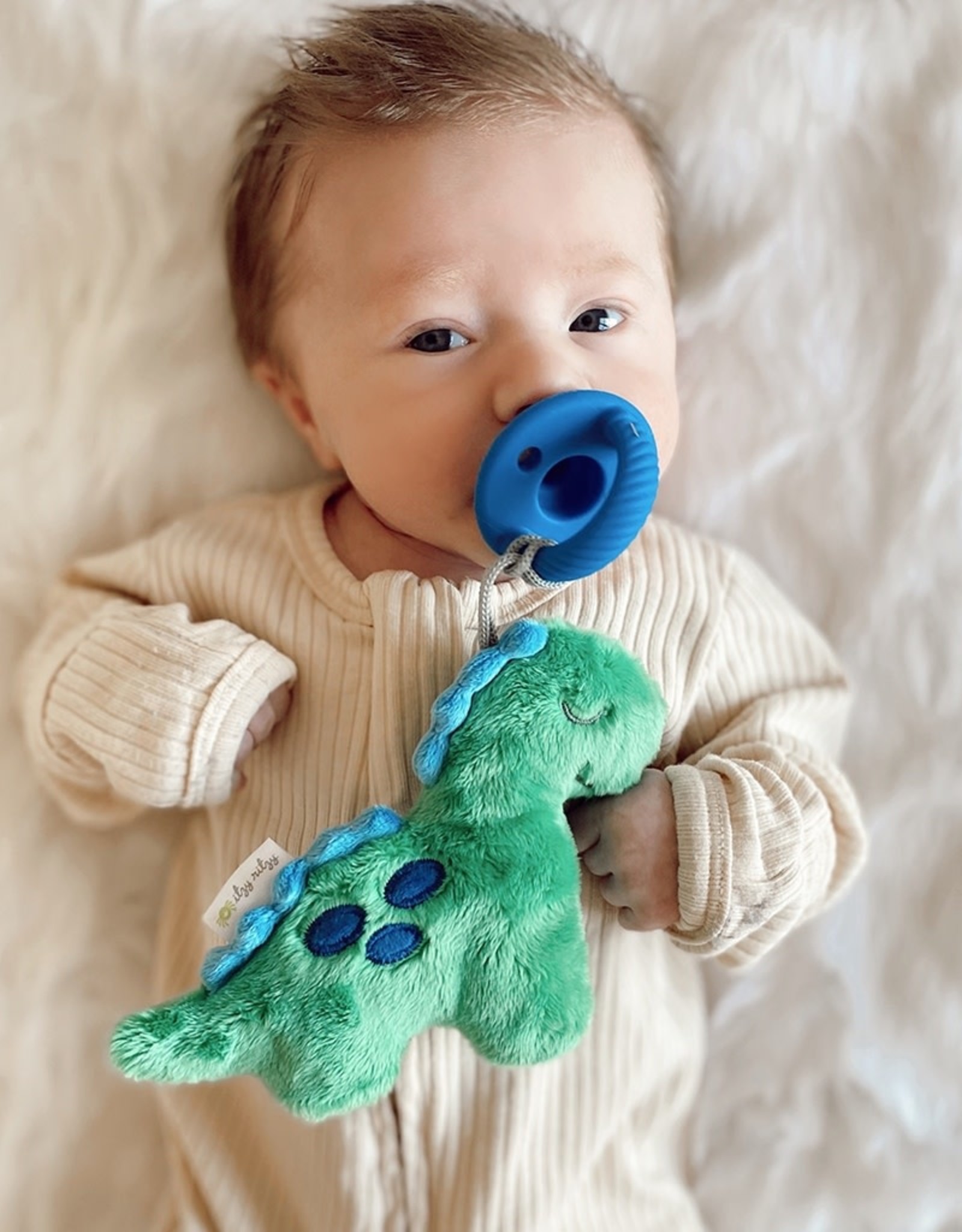 Itzy Ritzy Sweetie Pal Plush & Pacifier in Dino