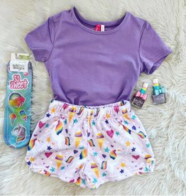 Cutie Patootie Scoop Neck Tee in Lilac