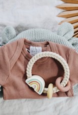 Itzy Ritzy Ritzy Rattle in Neutral Rainbow