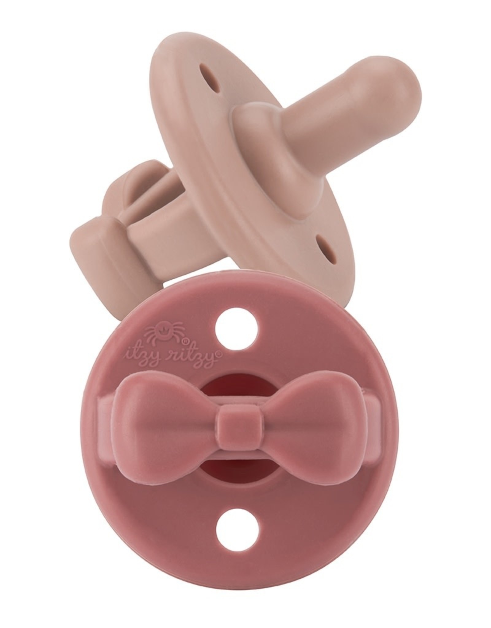 Itzy Ritzy Clay + Rosewood Sweetie Soother™ Pacifier Set