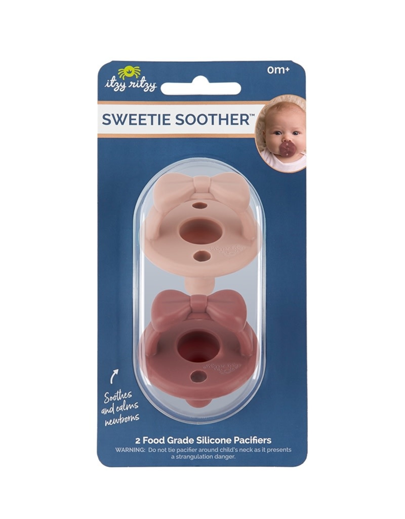 Itzy Ritzy Clay + Rosewood Sweetie Soother™ Pacifier Set
