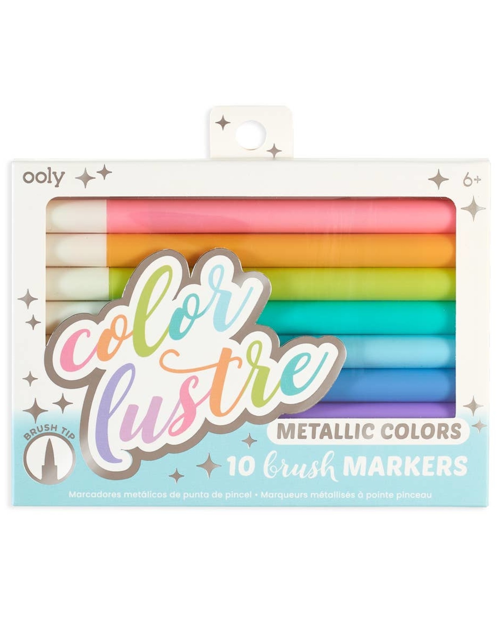 ooly Color Lustre Metallic Brush Markers