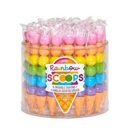 ooly Rainbow Scoops Vanilla Scented Stacking Erasable Crayons